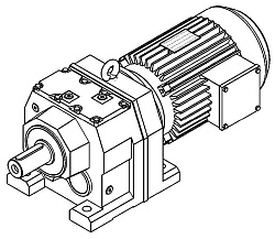 Мотор редуктор цилиндрический RD7 32